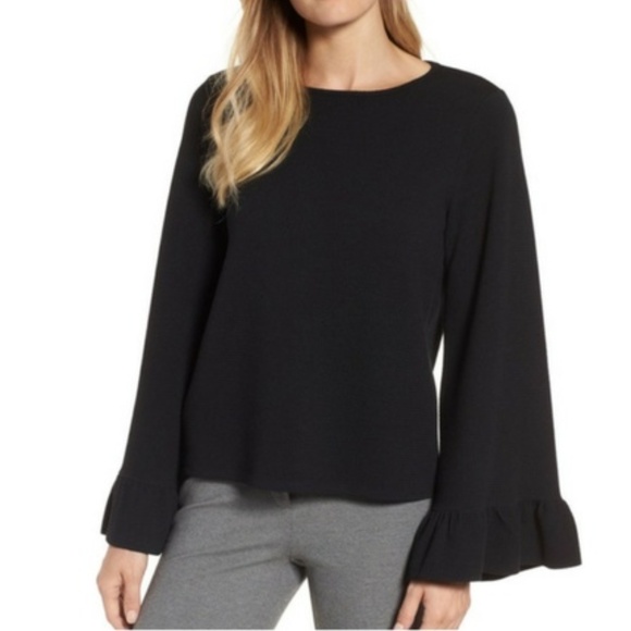 Halogen Sweaters - NWT Halogen Bell Ruffle Sleeve Sweater Pullover M